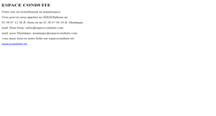 Desktop Screenshot of espaceconduite.com